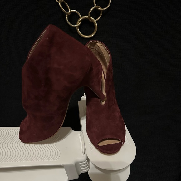 Purple peep toe bootie - Picture 6 of 7